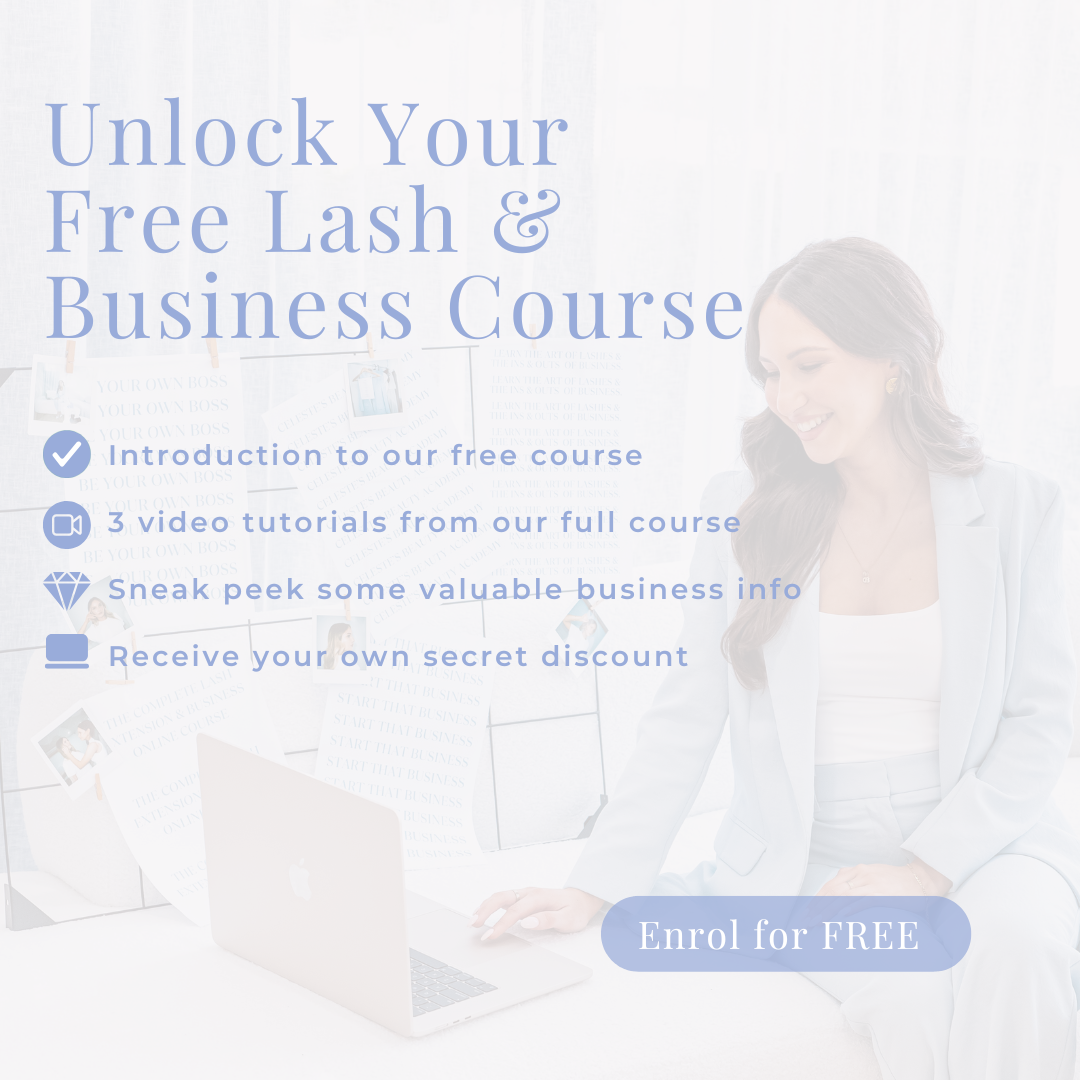 Free Lash Extensions & Business Online Course