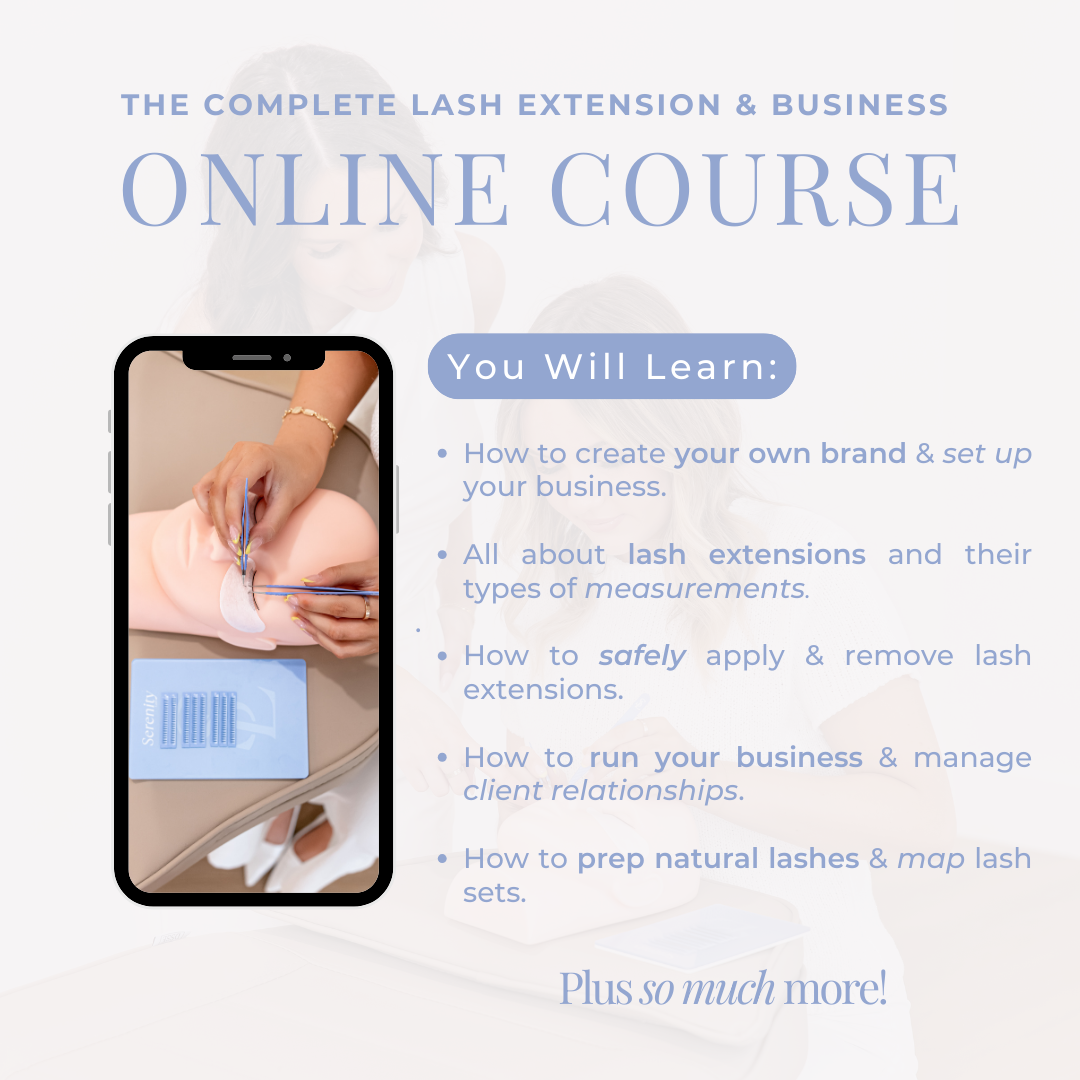 The Complete Lash Extension & Business Online Course